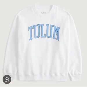 Hollister White sweatshirt size Large.